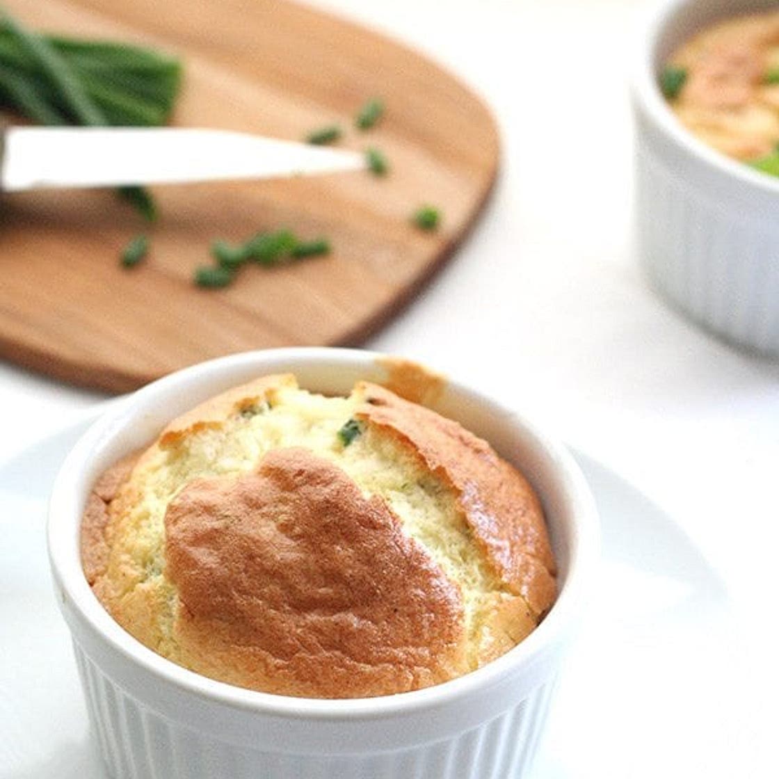 Cheddar & Chive Soufflés