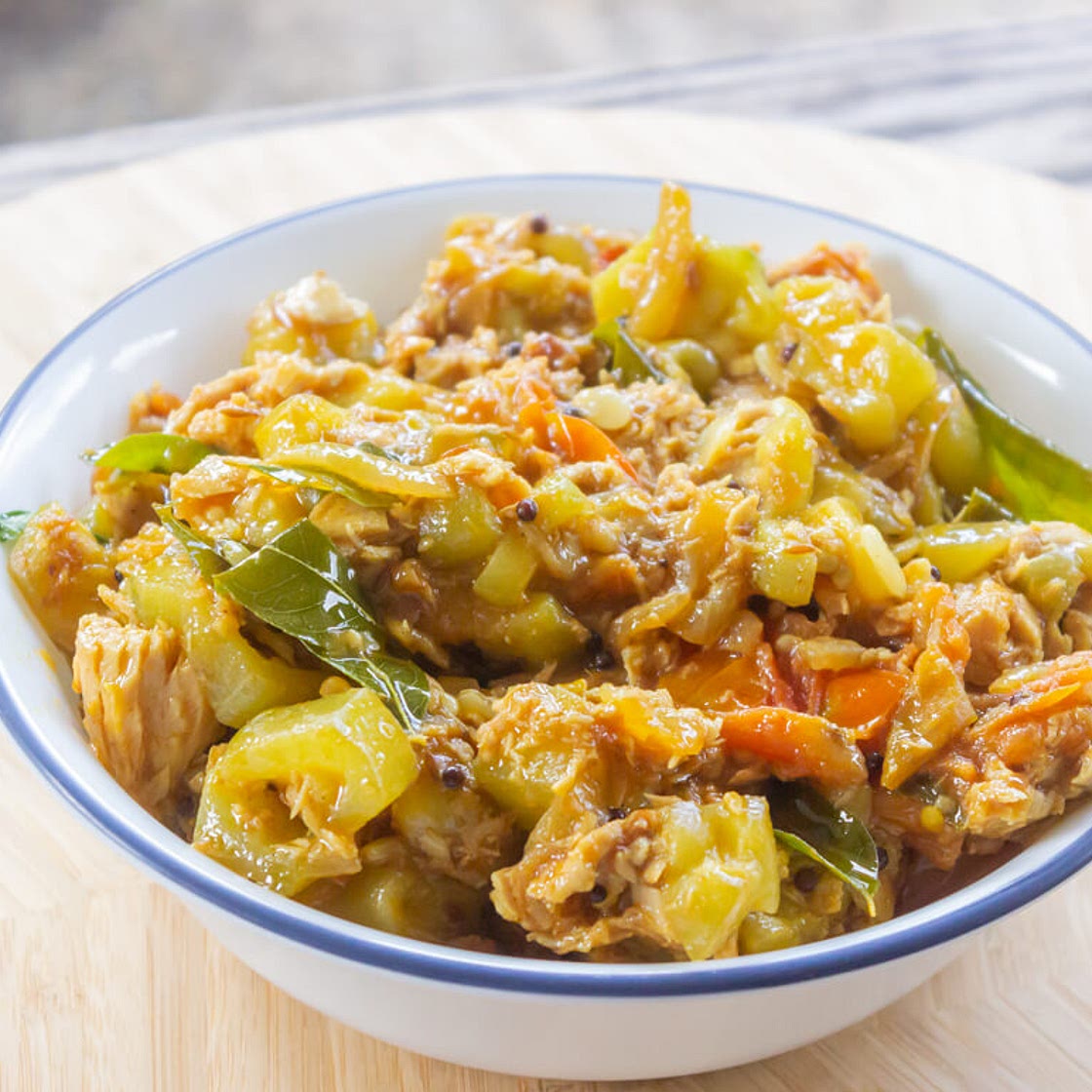 Toroi Tuna - Fiji Style - Ridged Luffa & Tinned Tuna Curry