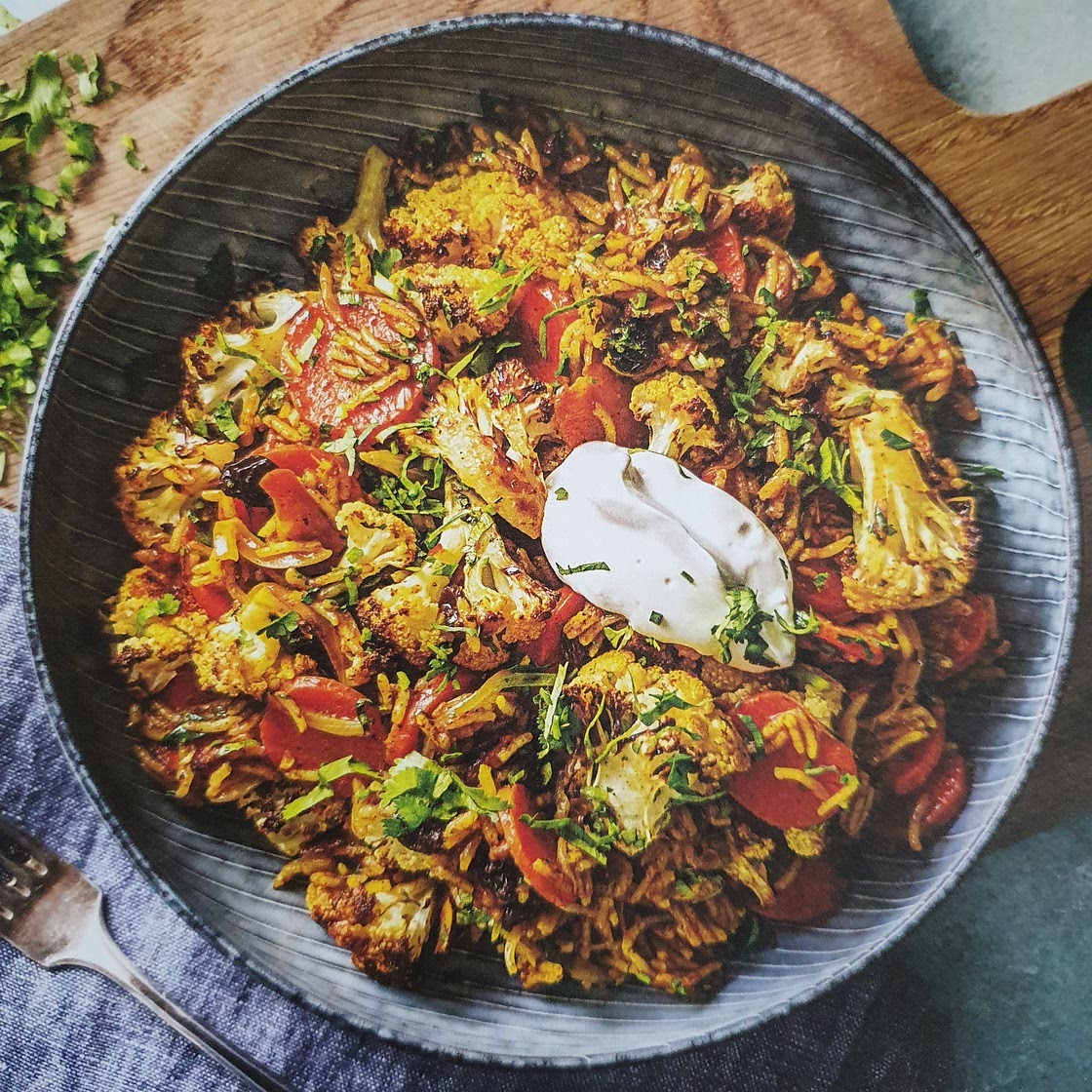 HF: Roasted Cauliflower Biryani