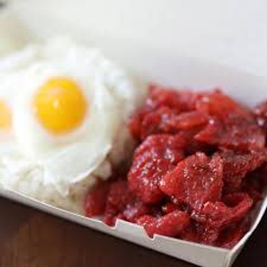Pork Tocino with Sunnyside up egg