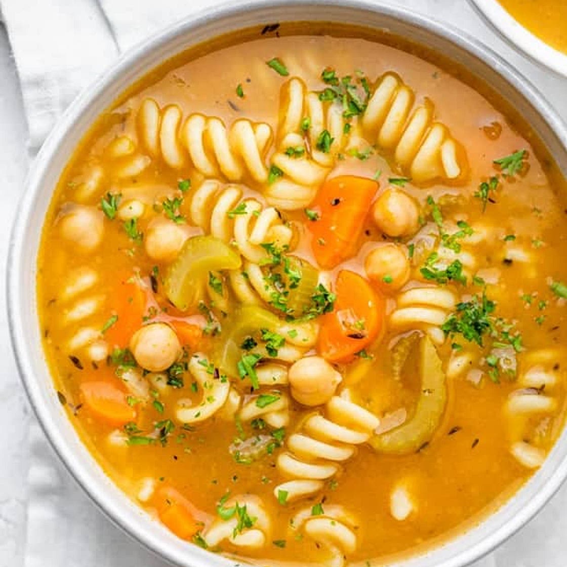 Chickpea Noodle Soup