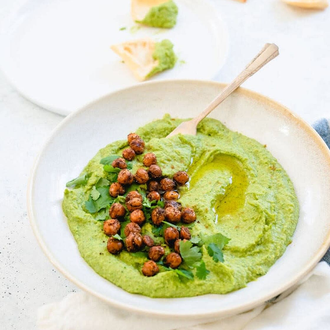 spinach chickpea hummus
