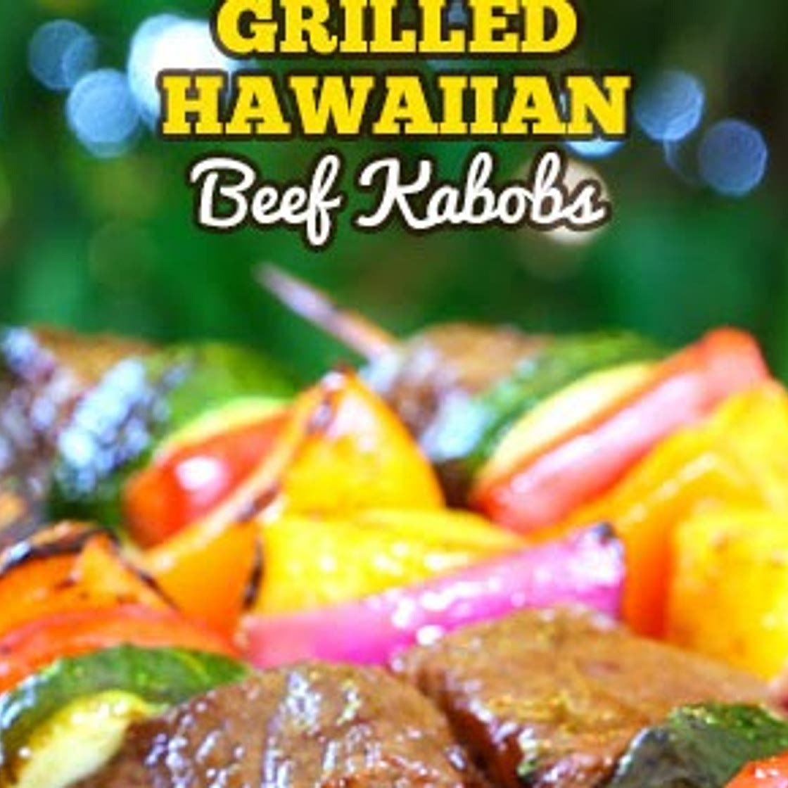 Grilled Hawaiian Beef Kabobs