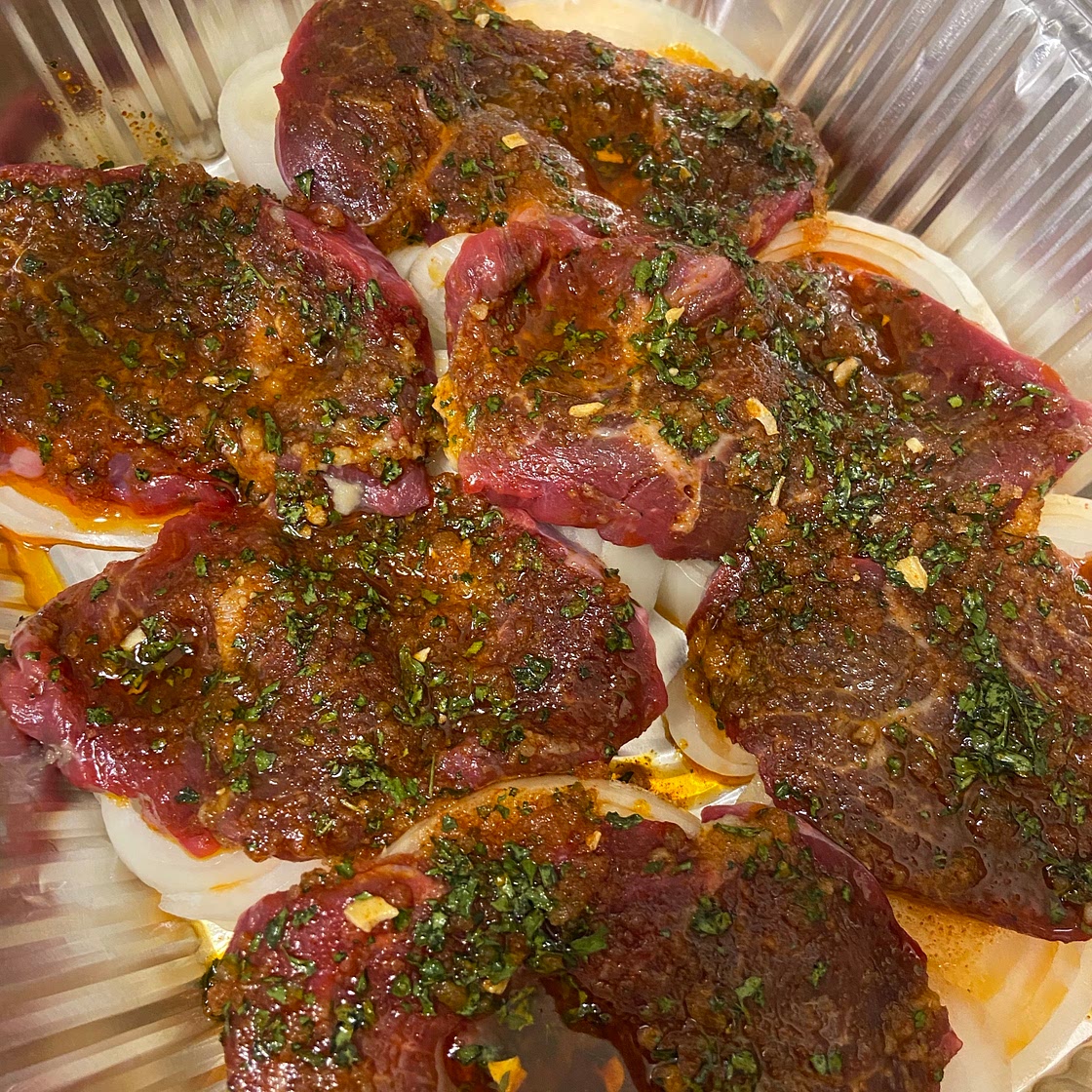 Red wine Minute steak