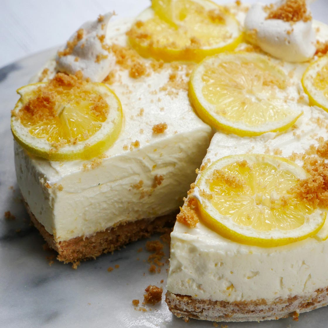 No-Bake Lemon Ricotta Cheesecake