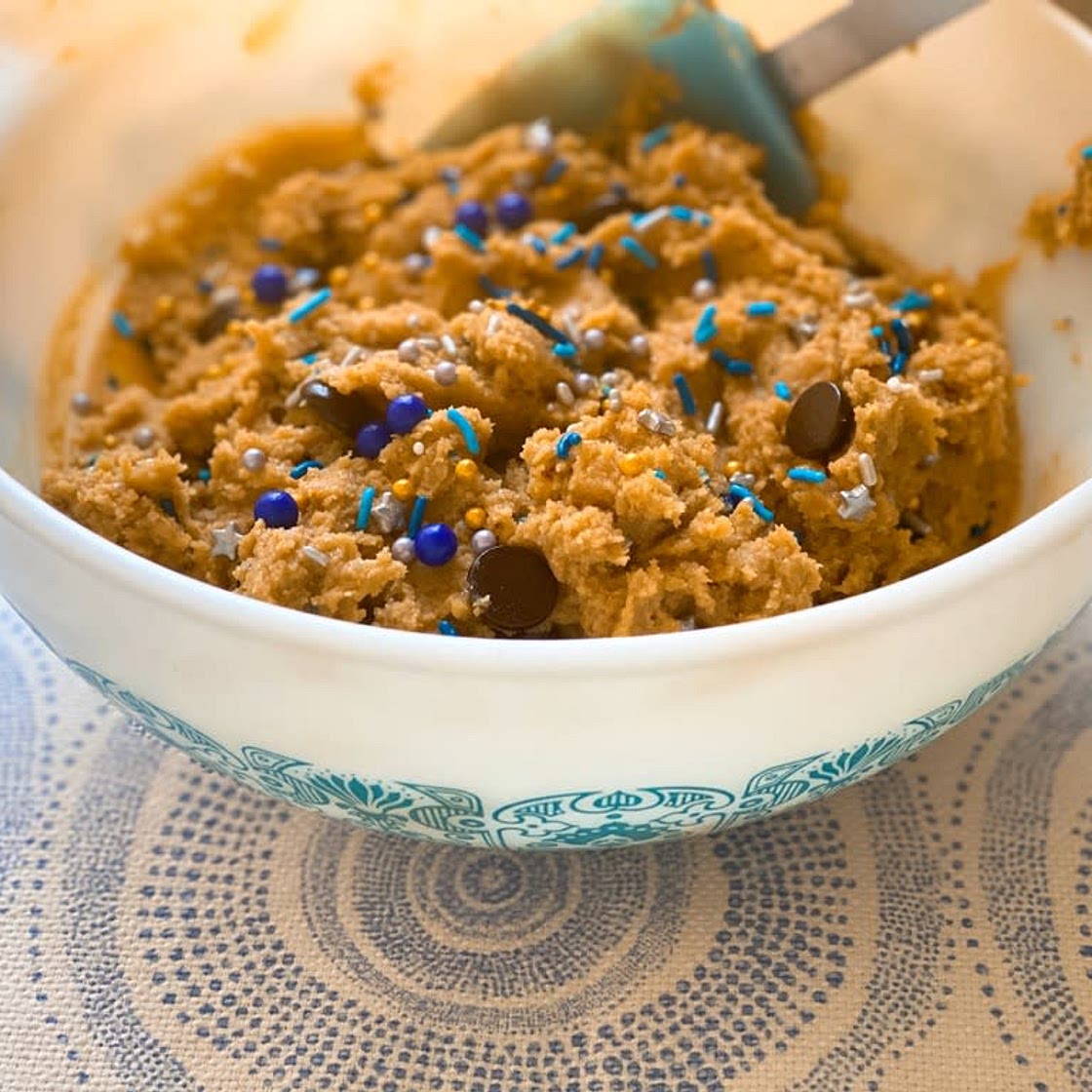 Chocolate Chip Unicorn Protein Cookie Dough