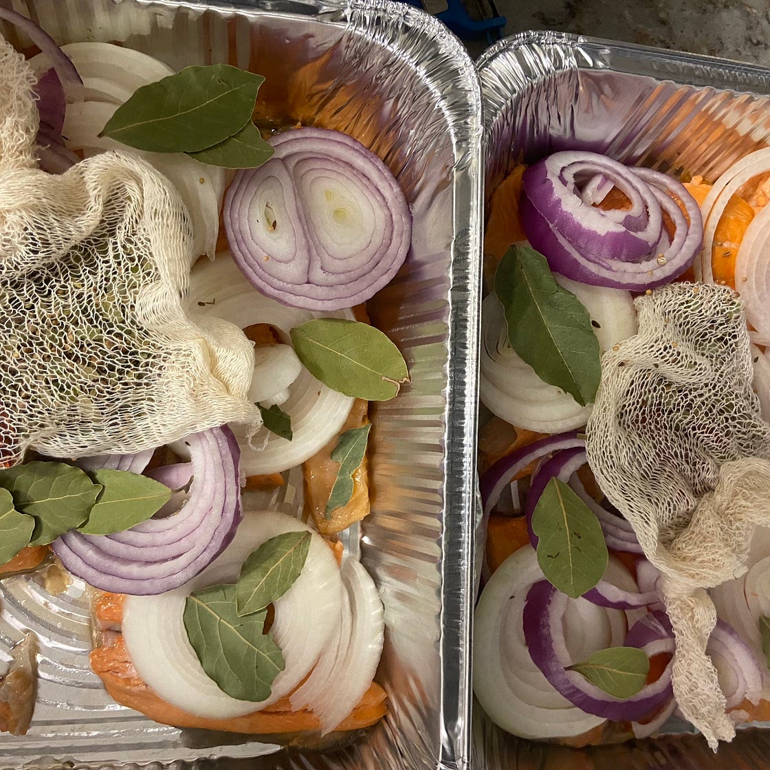 Creamy Marinated Salmon