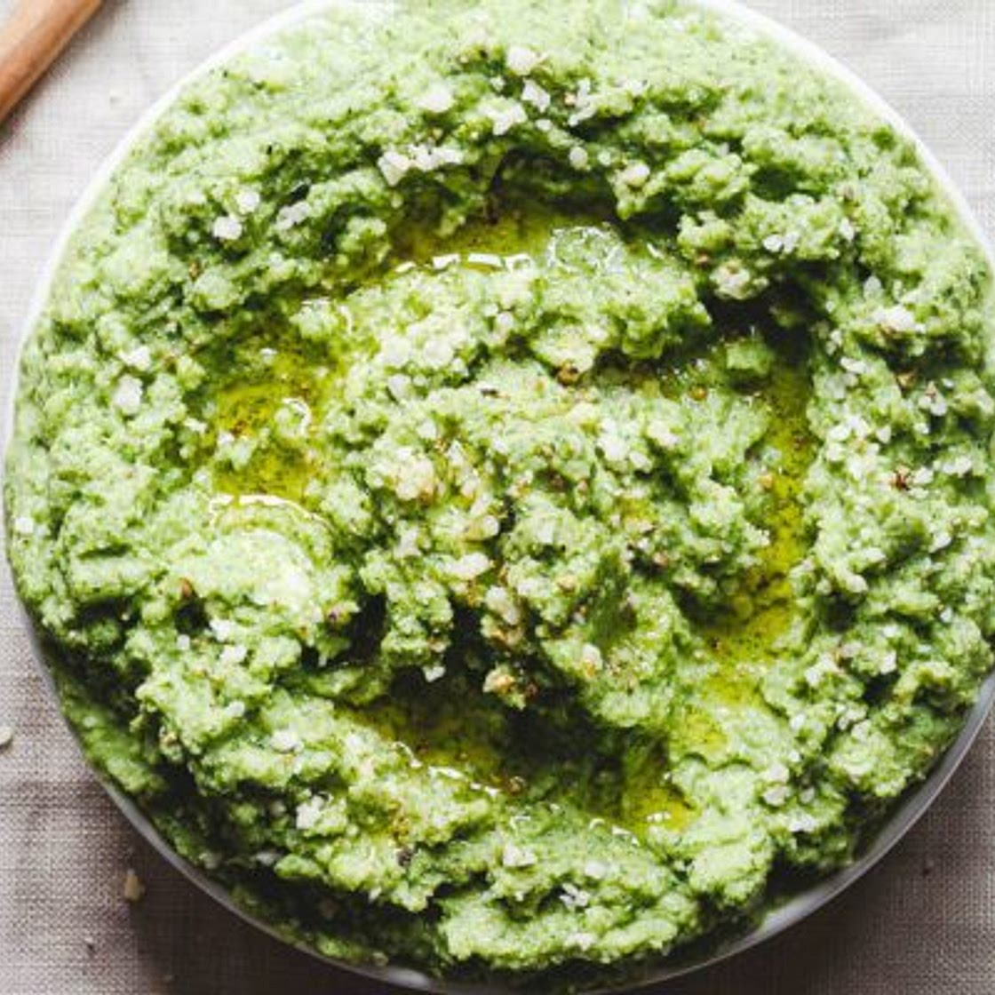 Broccoli Mash with Garlic and Parmesan