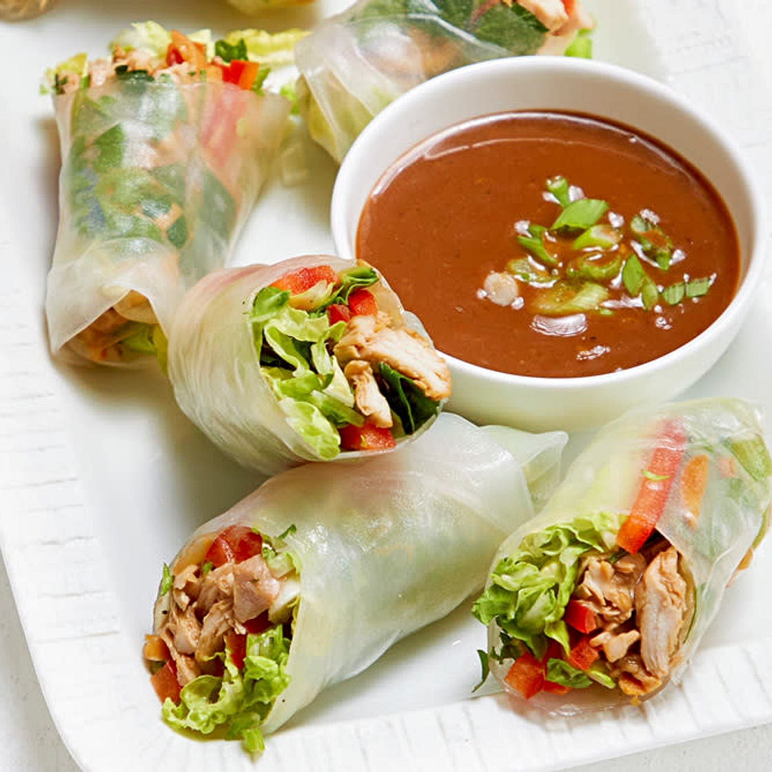Asian Chicken Spring Rolls