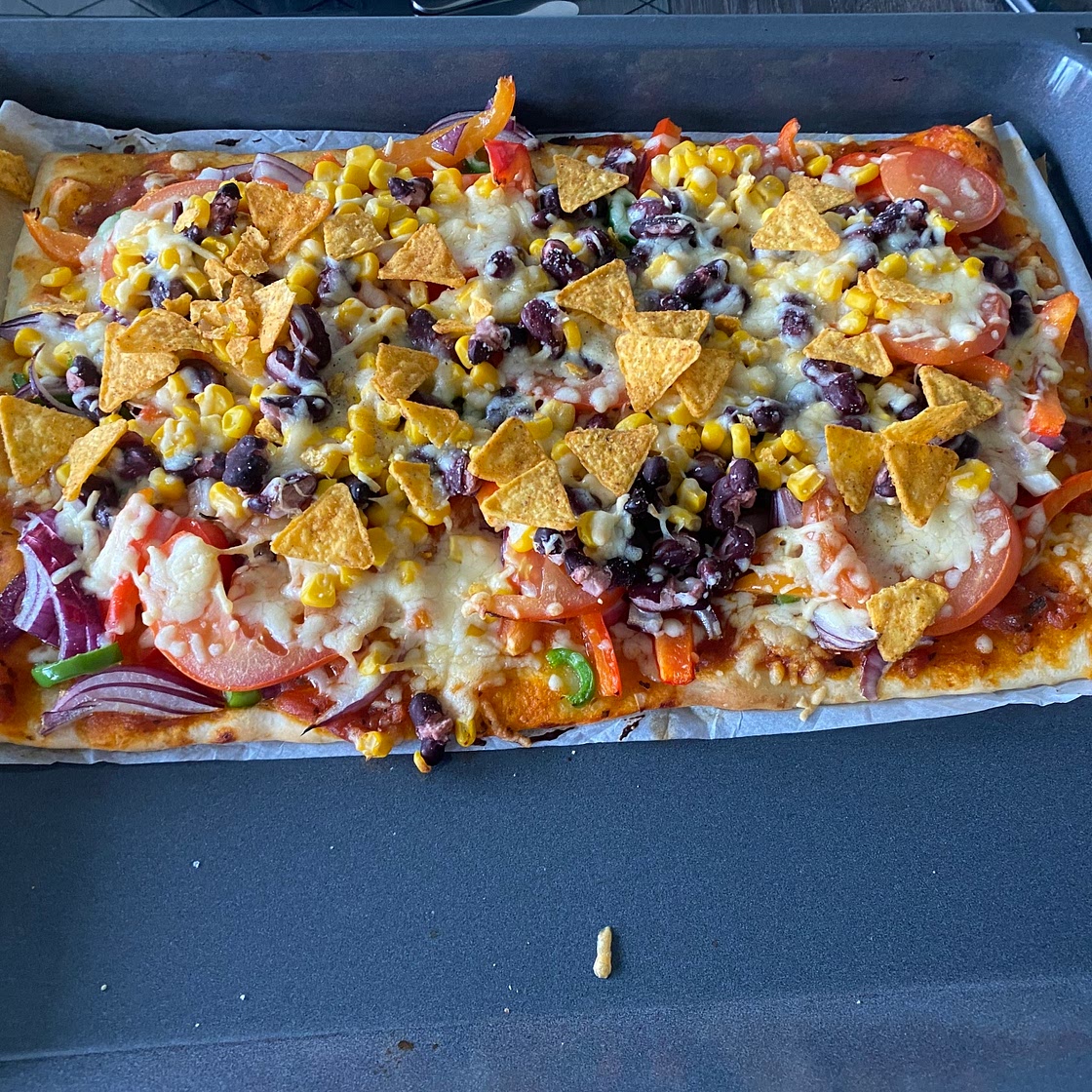 Mexicaanse plaatpizza
