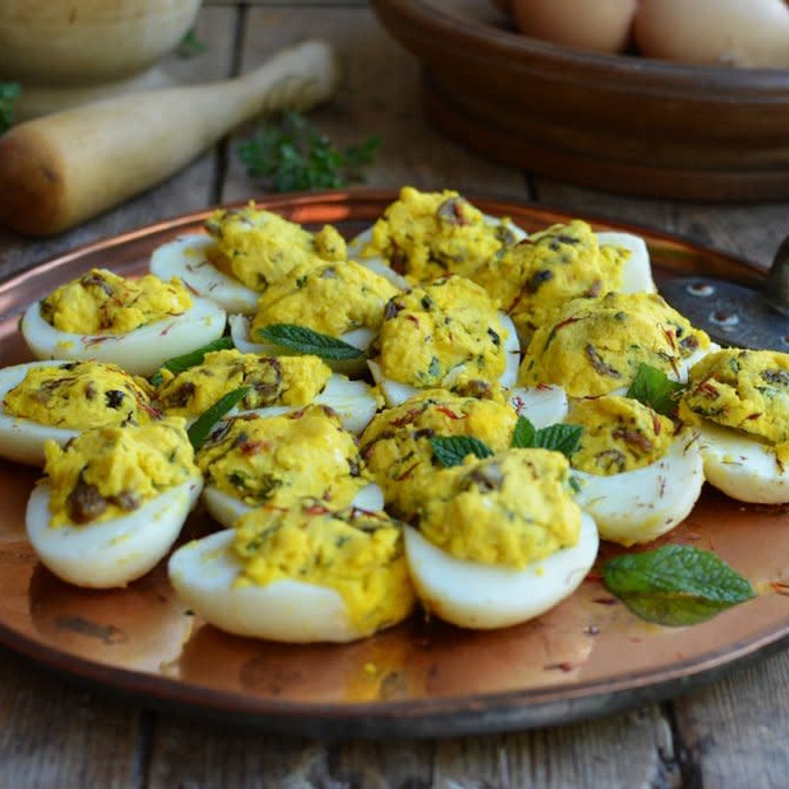 MEDIEVAL STUFFED EGGS