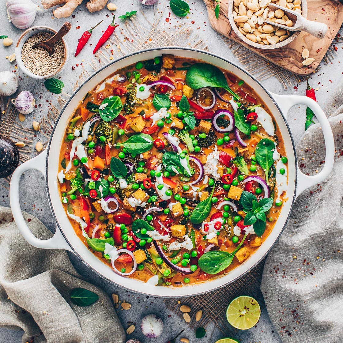 Rotes Thai-Curry (Vegan)