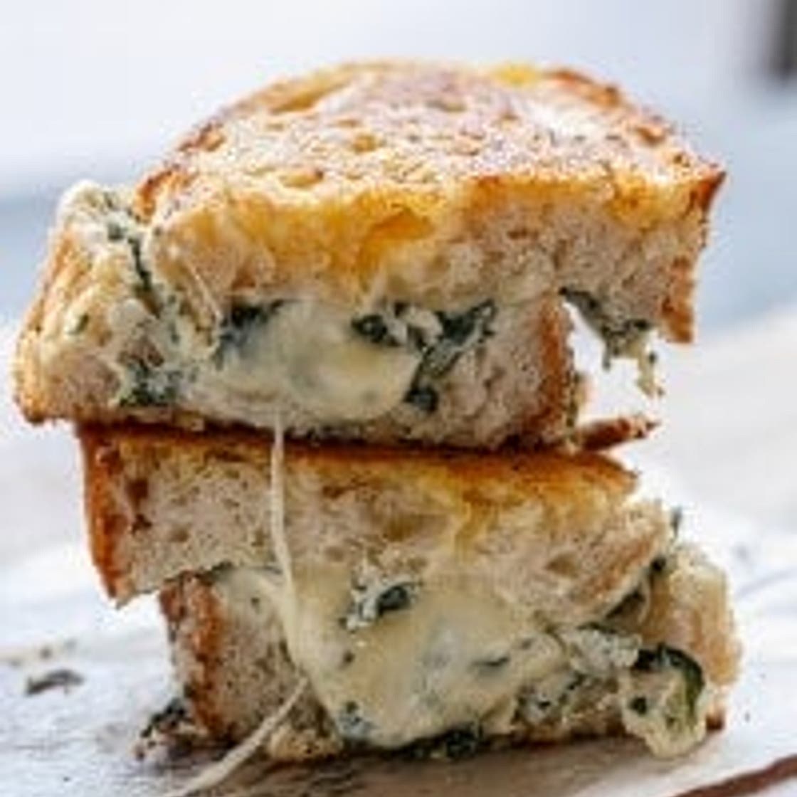 Spinach and Ricotta Grilled Cheese