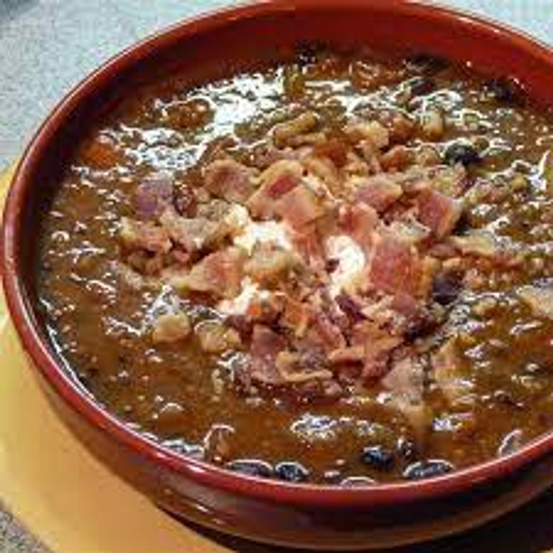 Black Bean and Bacon Soup