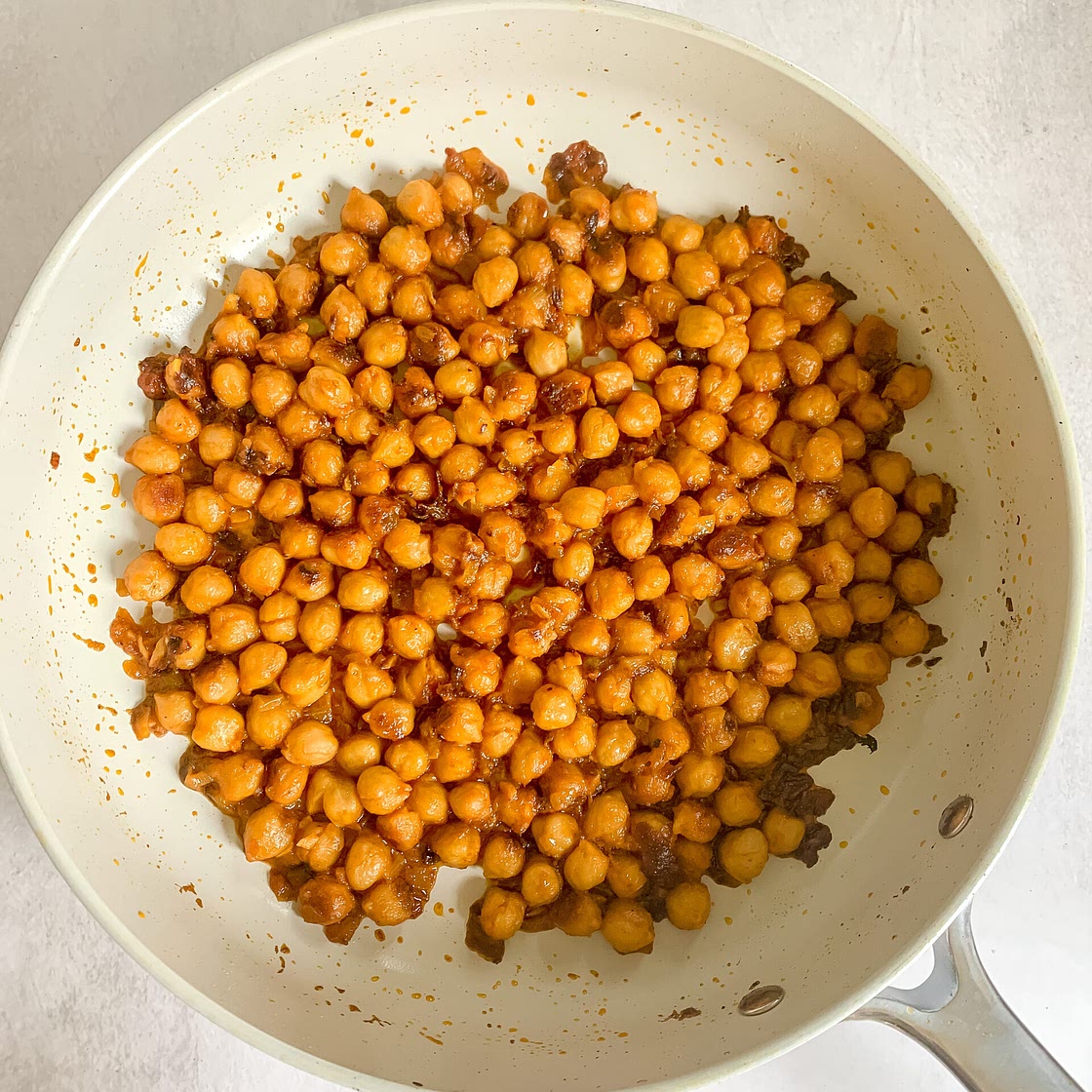 Saucy Coconut Spiced Chickpeas (Vegan, Gluten Free)