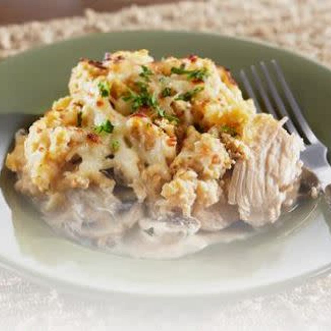 Shepherd's pie with mashed cauliflower