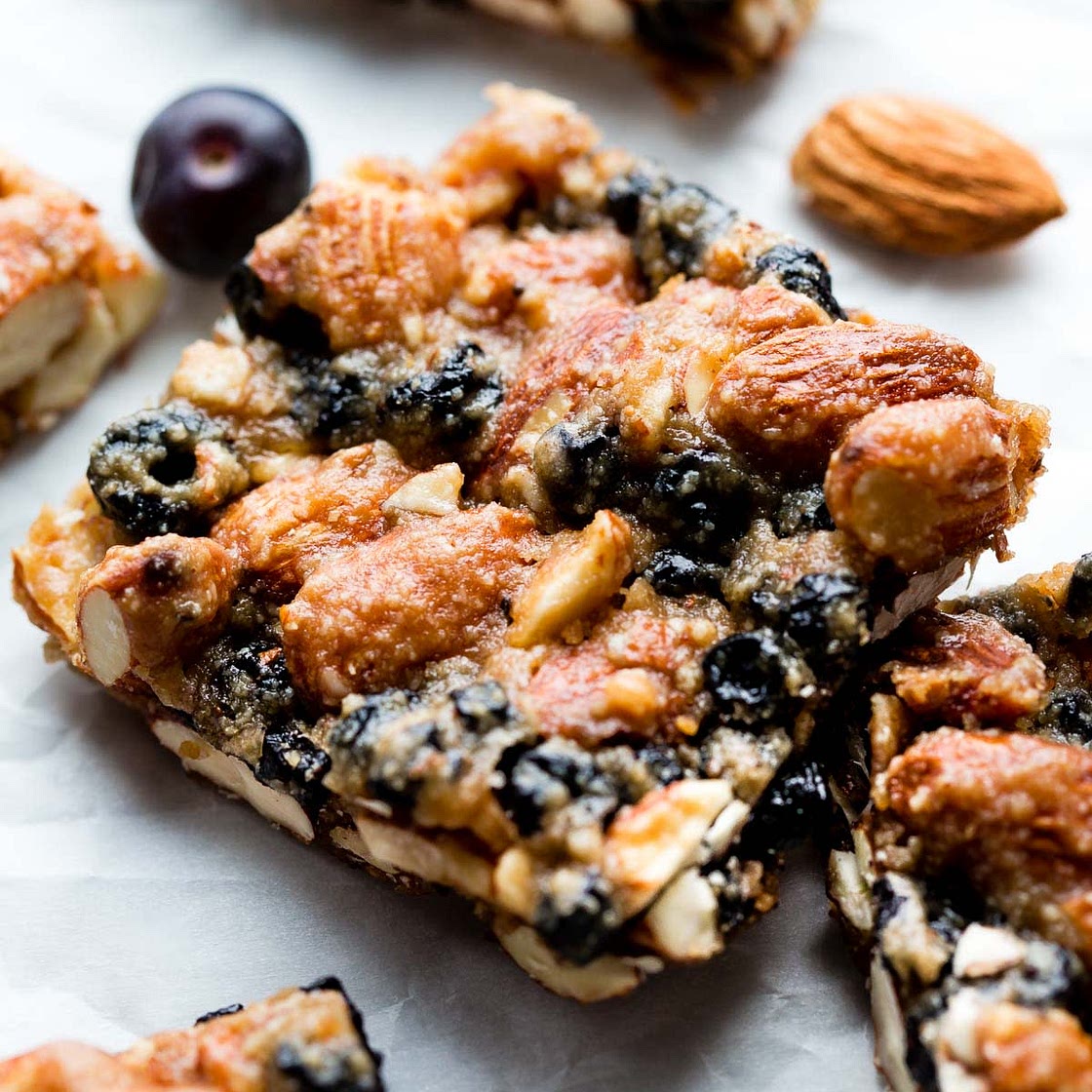 Blueberry Almond Snack Bars