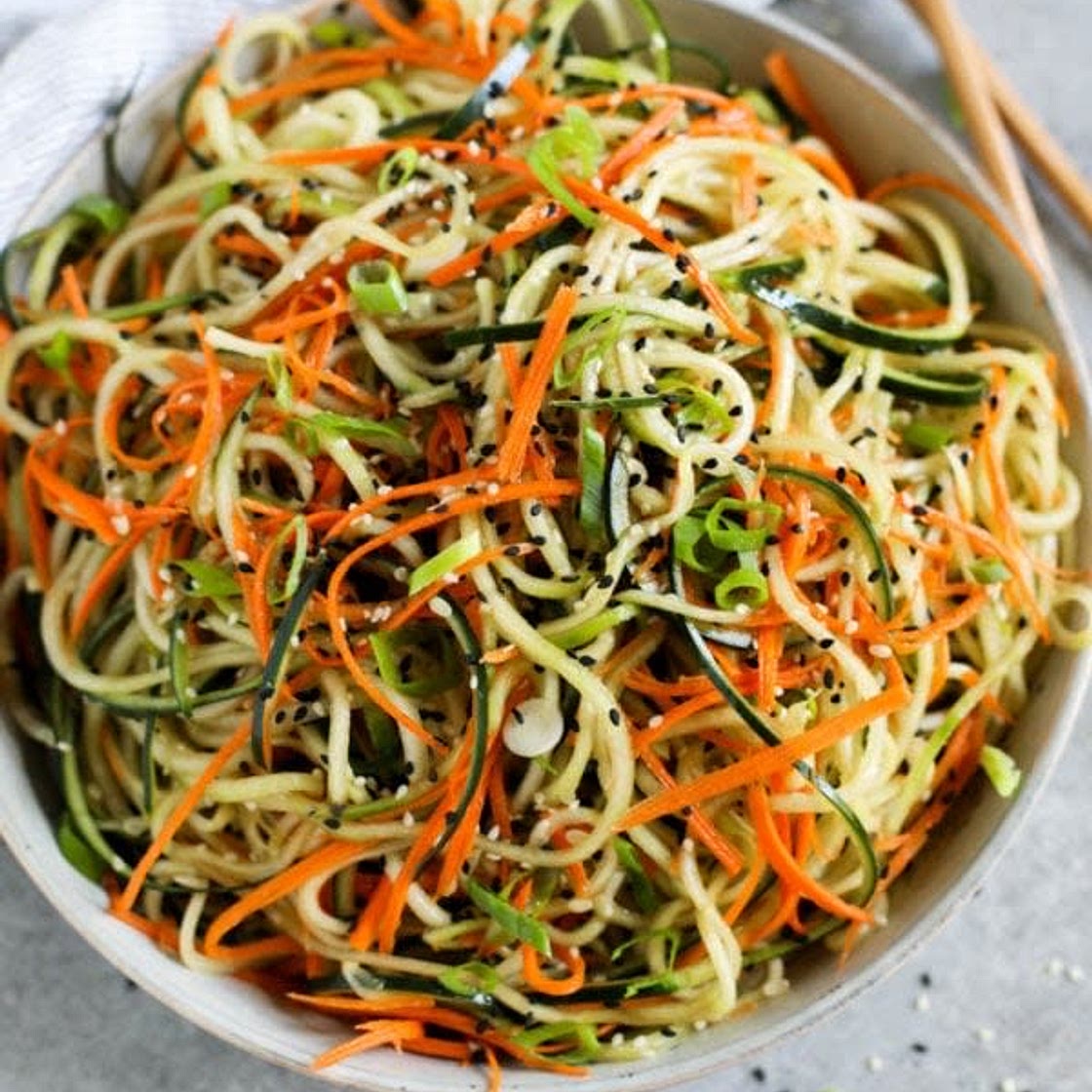 Asian Cucumber "Noodle" Salad