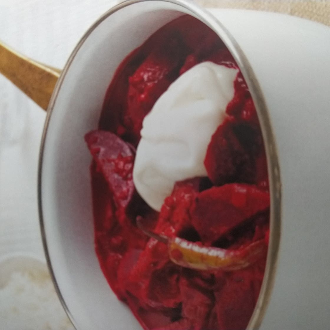 Creamy beetroot curry