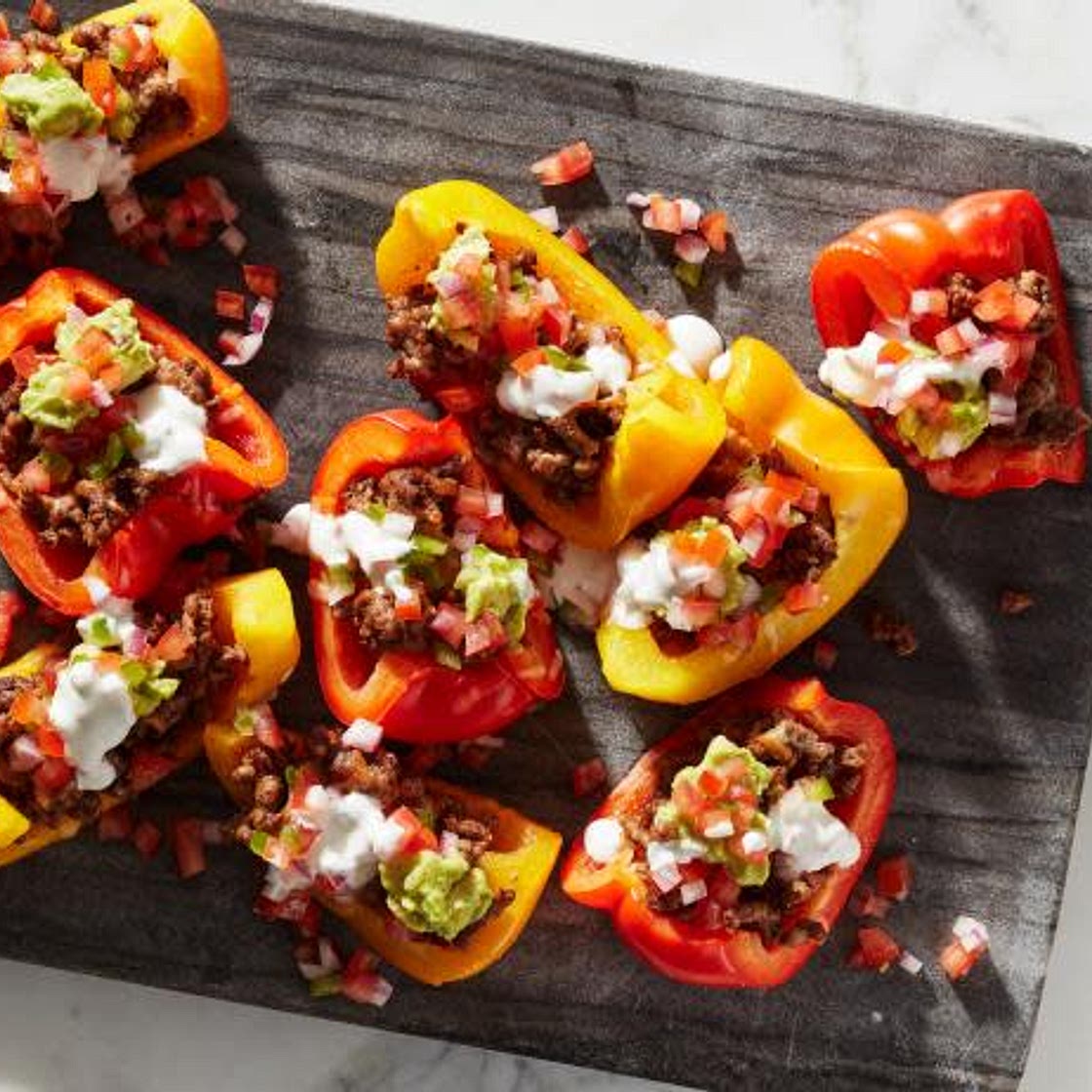 Bell Pepper Keto Nachos