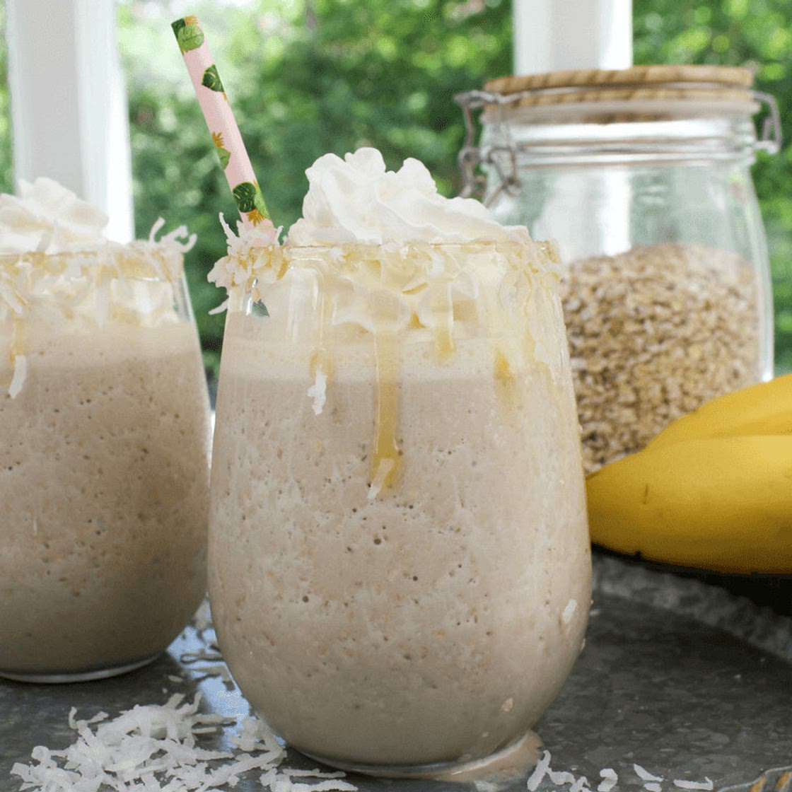 Coconut Caramel Latte Breakfast Smoothie