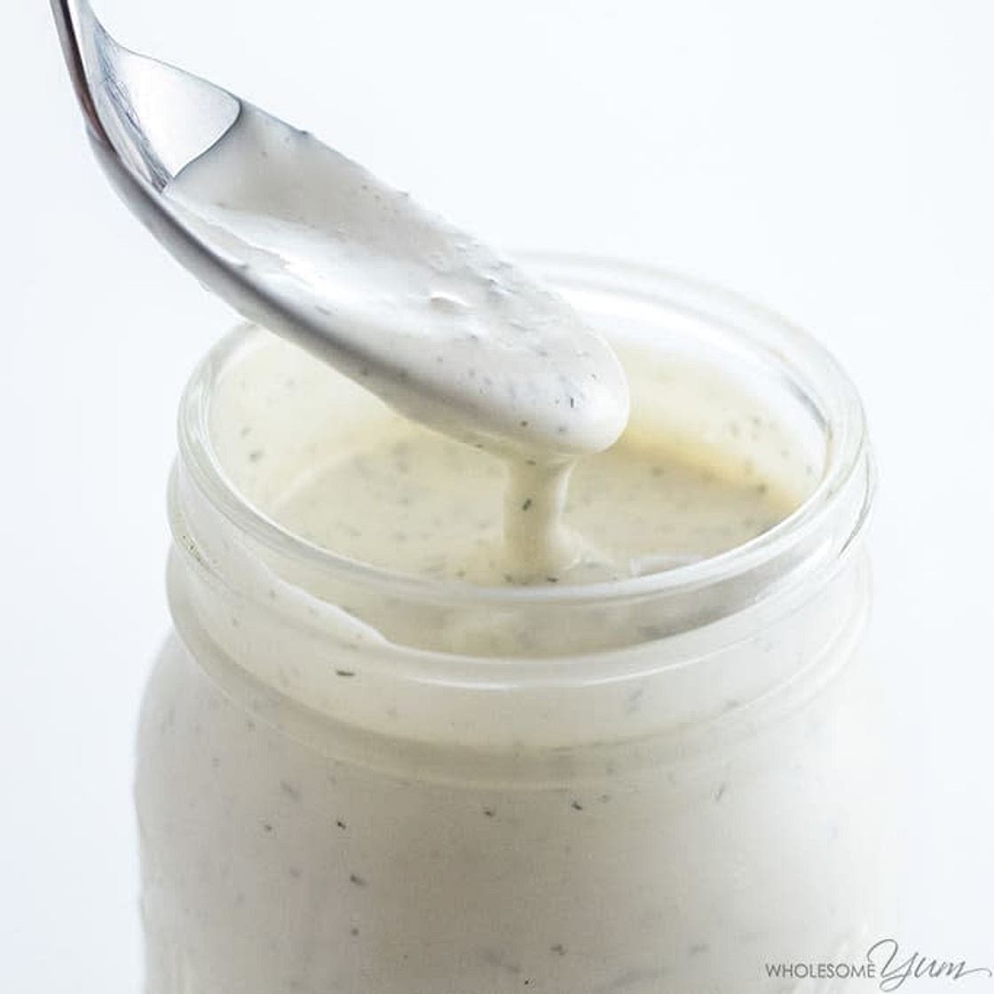 Keto, low carb Ranch Salad Dressing