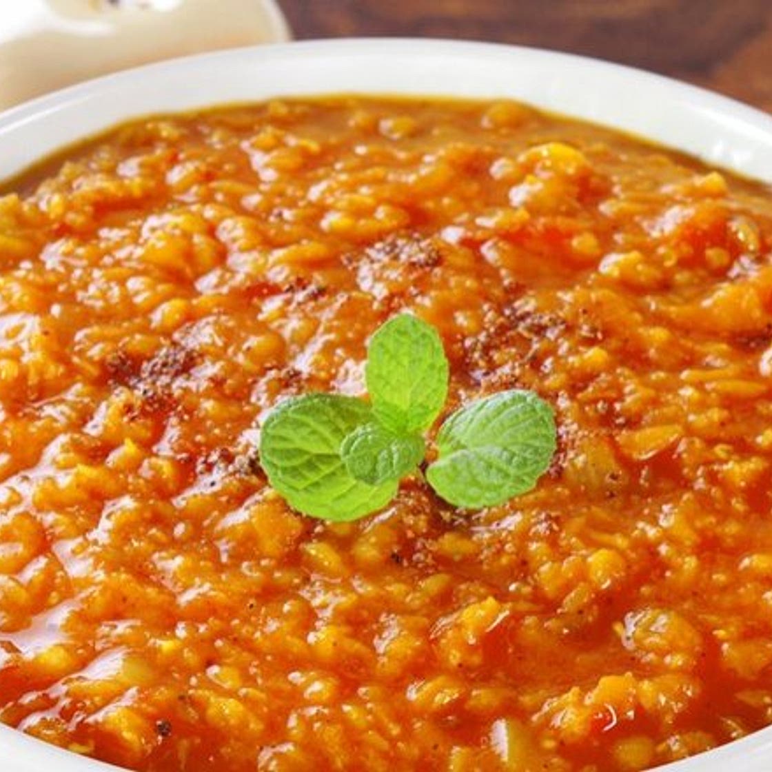 Red lentil curry