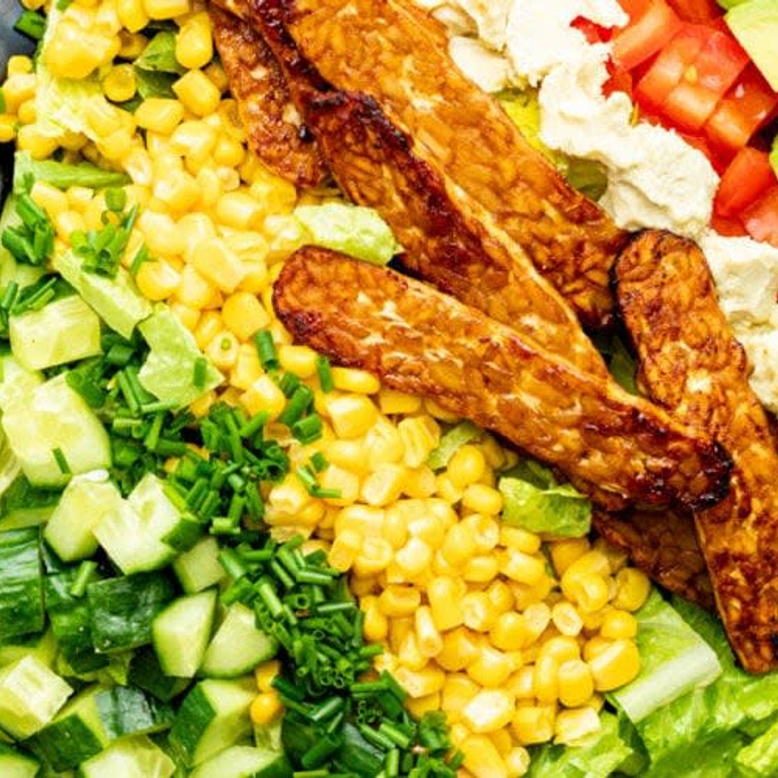 Vegan Cobb Salad with Tempeh 'Bacon'