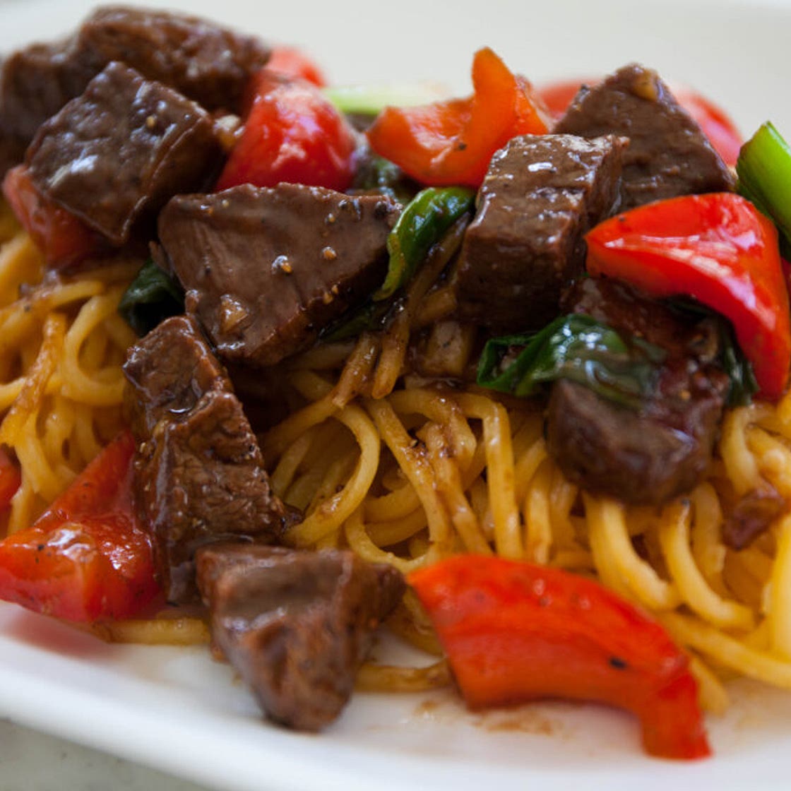 Vietnamese Shaking Beef and Garlic Noodles