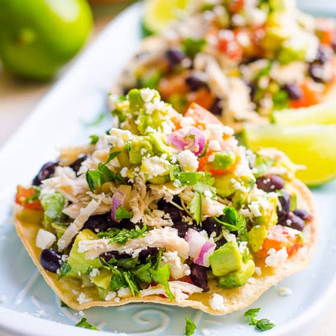 120 Quick Easy Healthy Dinner Ideas: Chicken Tostadas