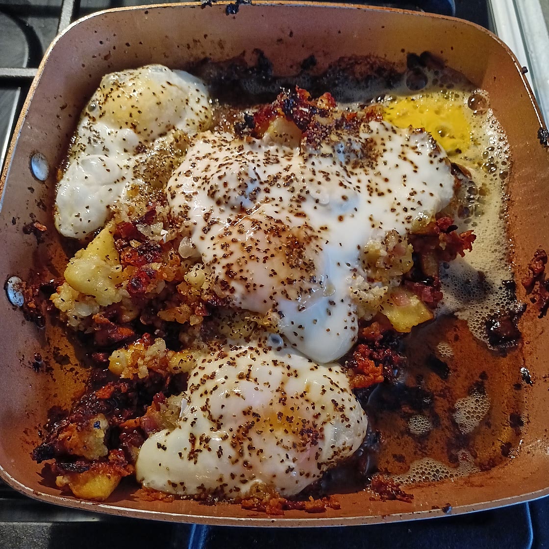 Sweet Potato Hash & Eggs