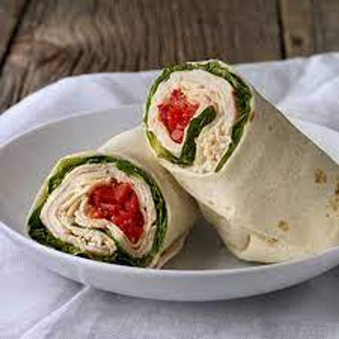 Crunchy Turkey Spinach Wraps