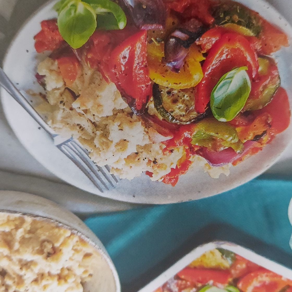 BAKED RATATOUILLE WITH BUTTER BEAN MASH