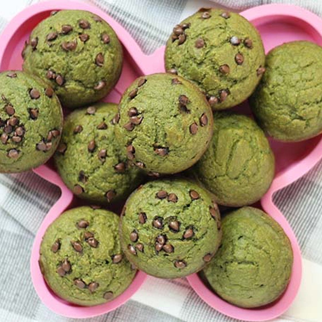Sweet Spinach Muffins with Banana