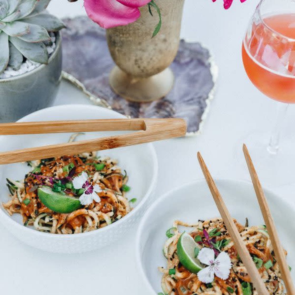 Spicy Sesame Zoodles