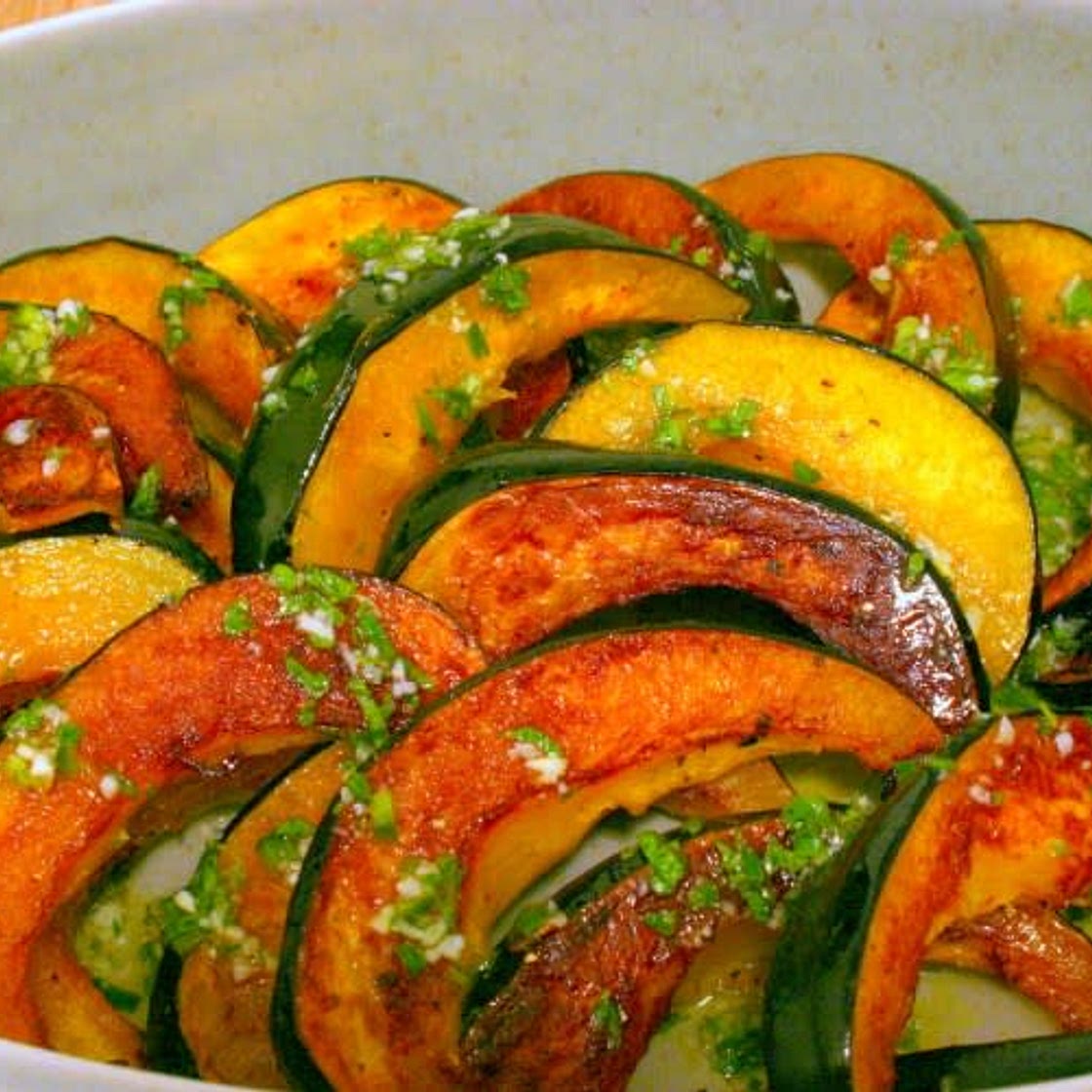 Roasted Acorn Squash with Chile-Lime Vinaigrette