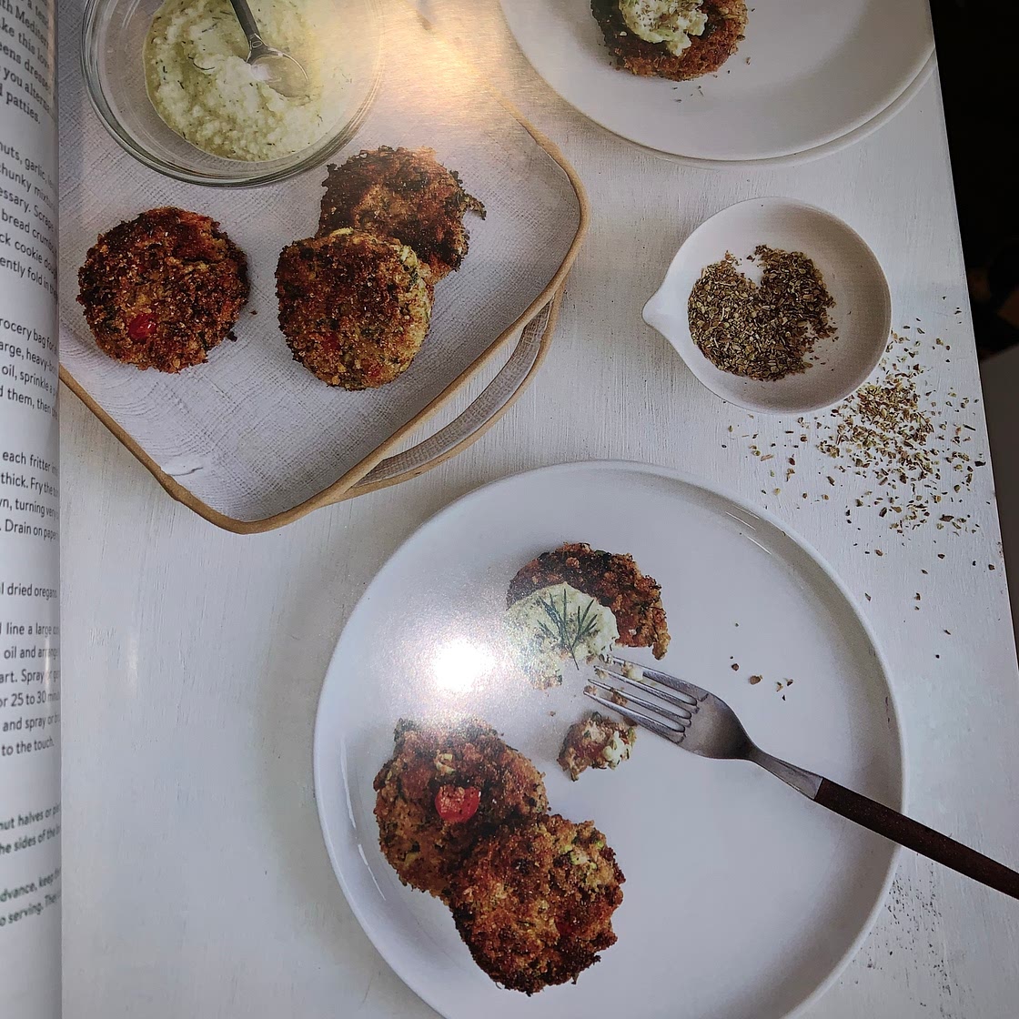greek zucchini tomato fritters with fresh herbs 