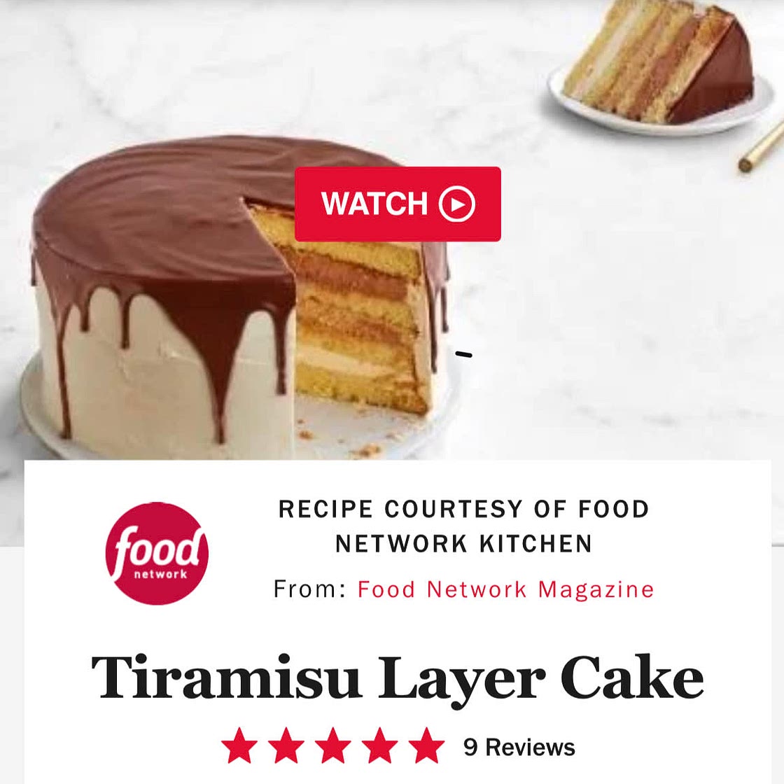 Tiramisu Layer Cake