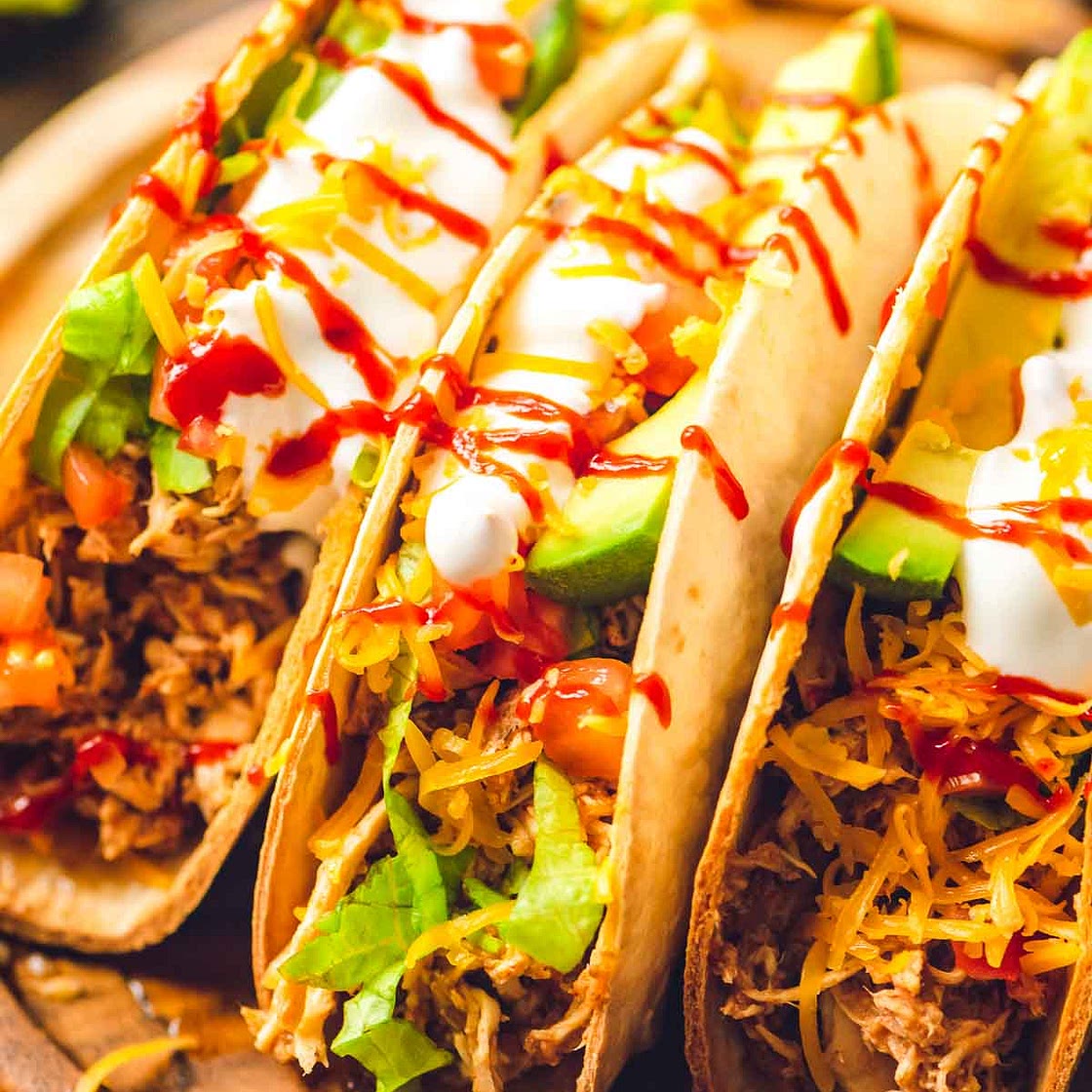 Crock Pot Chicken Tacos