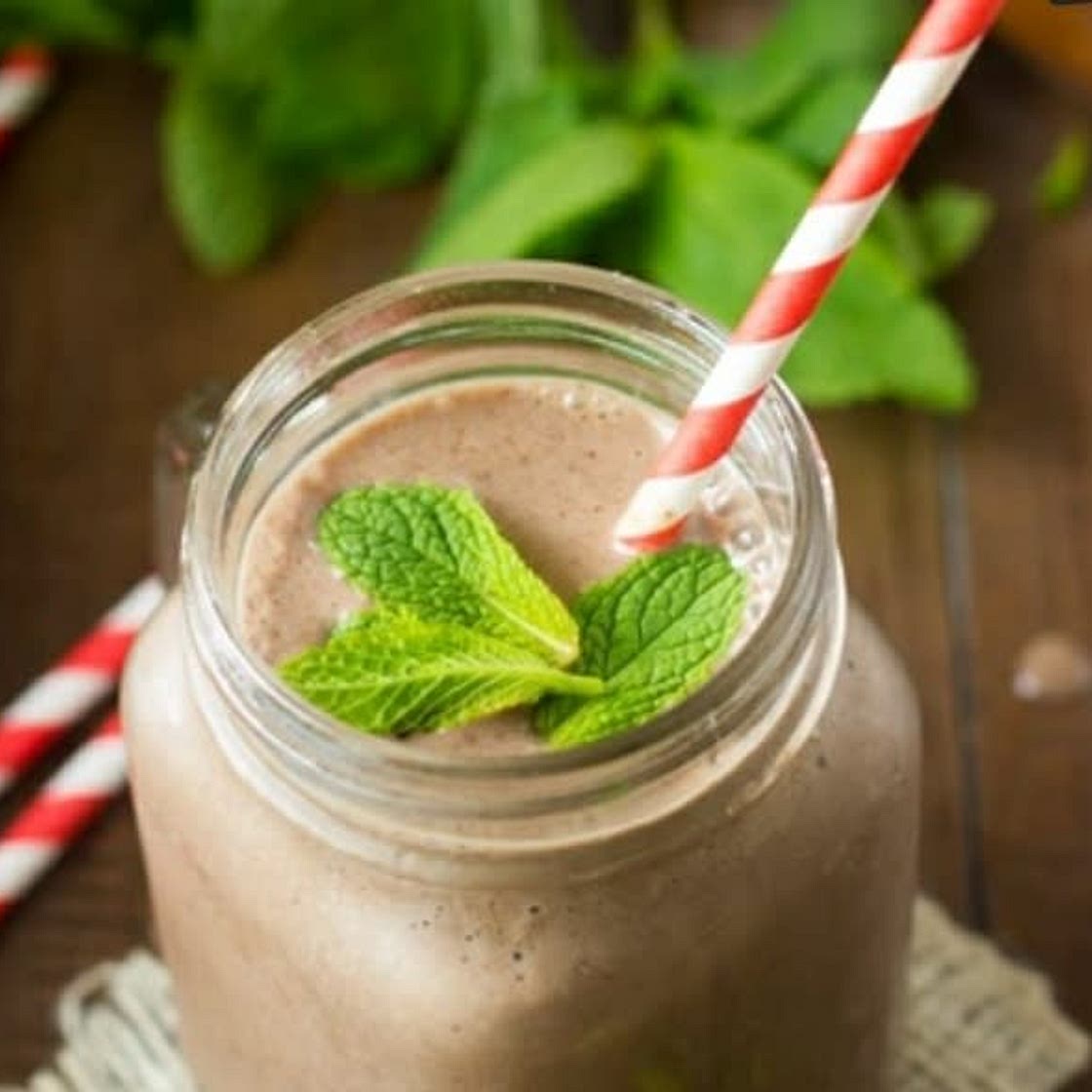 Chocolate mint smoothie
