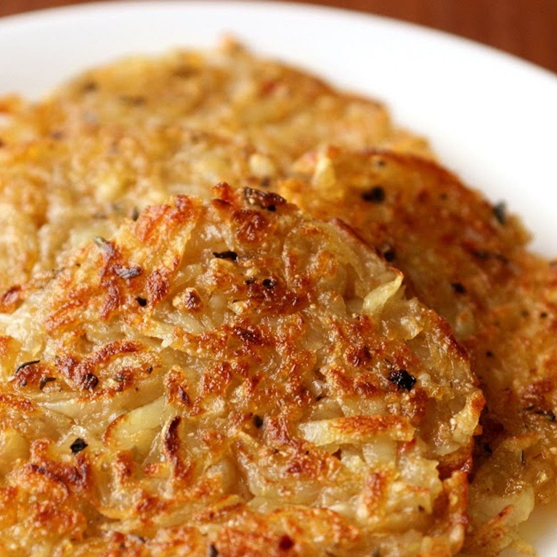 Potato fritters with onions