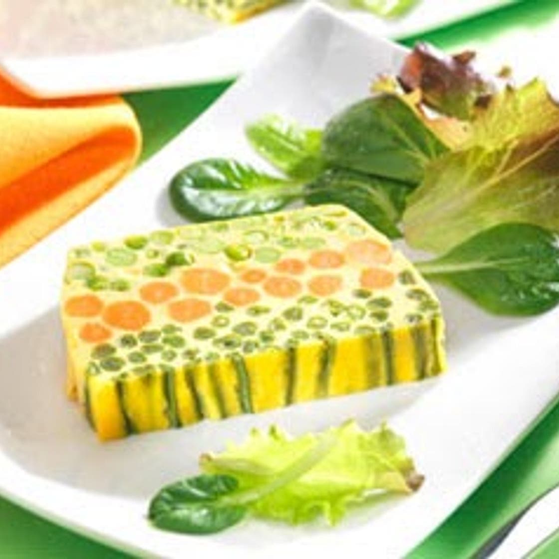 Terrine with three vegetables