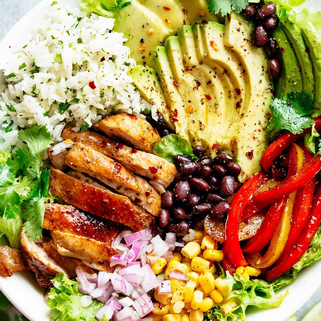 Fajita Chicken Burrito Bowl