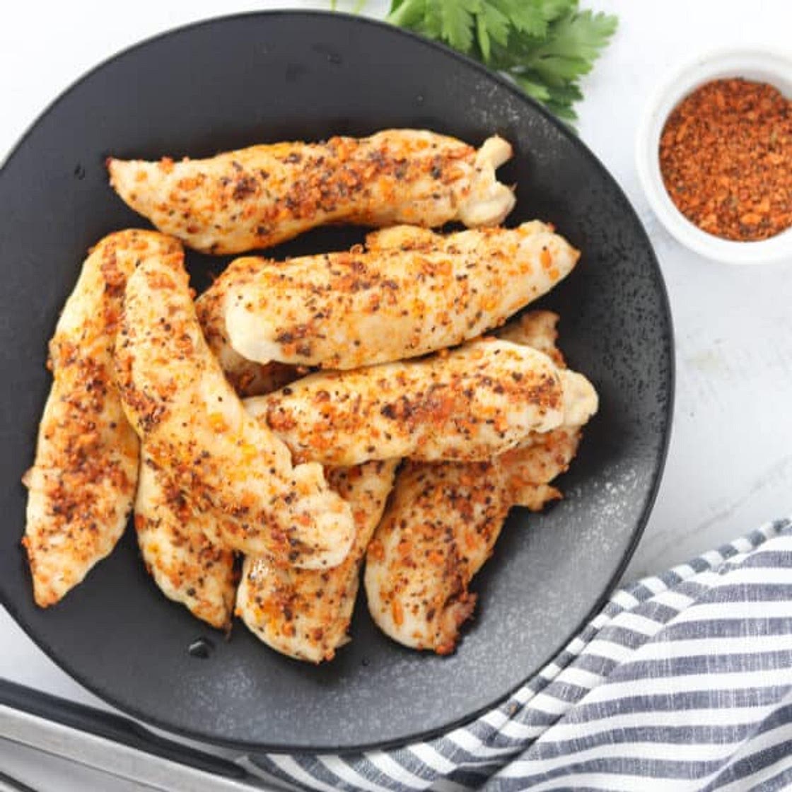 Air Fryer Chicken Tenders (No Breading) Keto, Whole30, GF