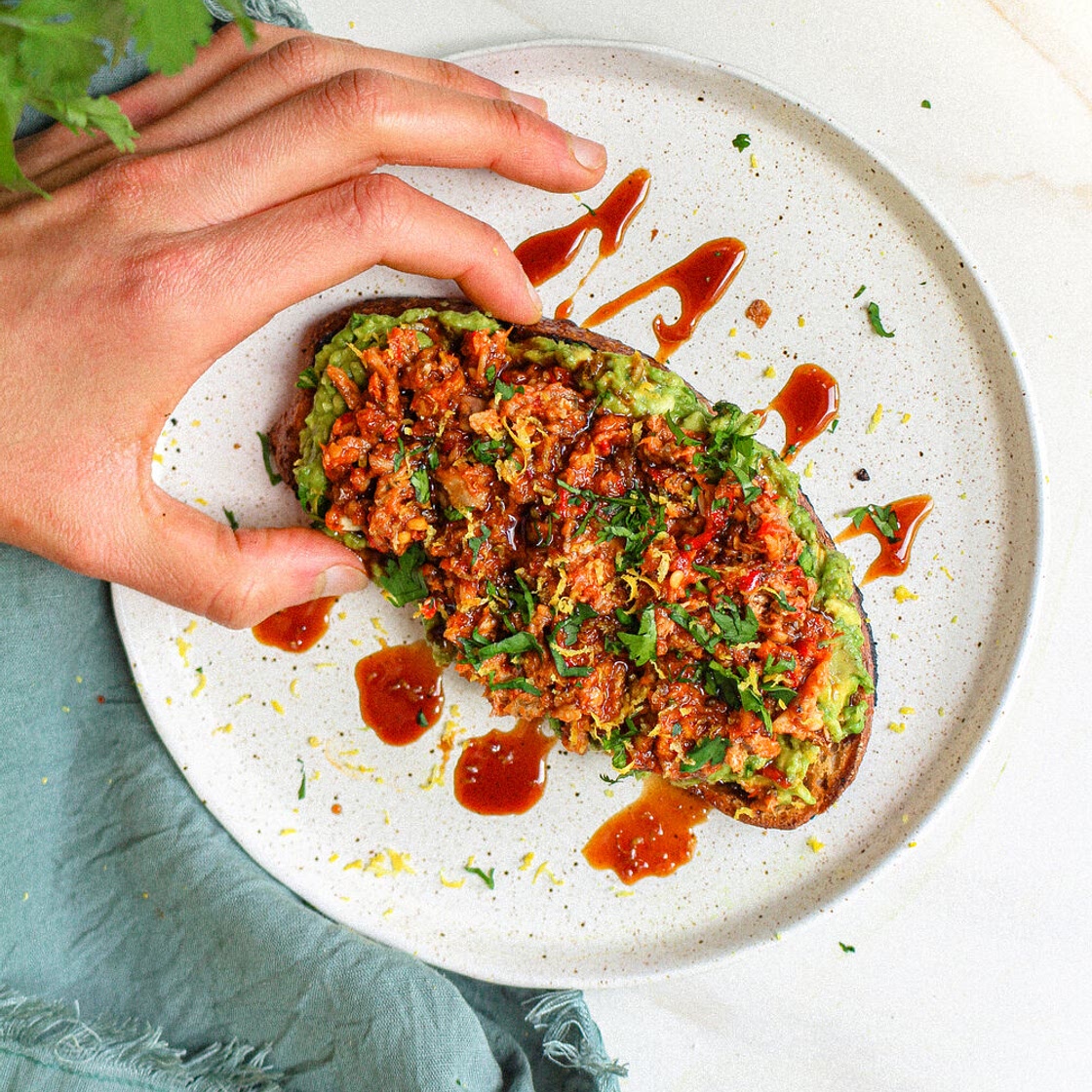 Harissa Sardines Avocado Toast — Lahb Co. Eats