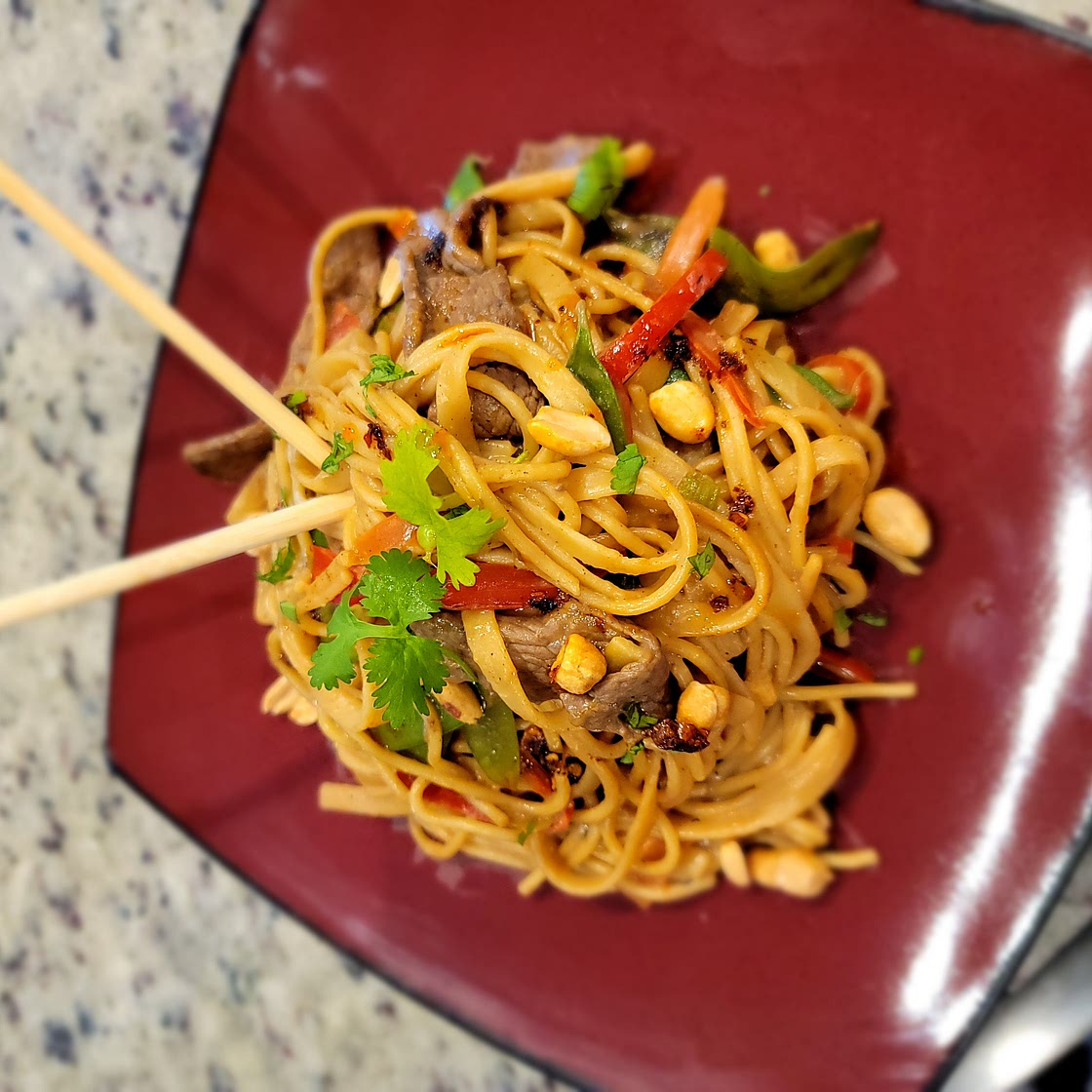 Nevada "Style" Saucy Thai Beef Noodles