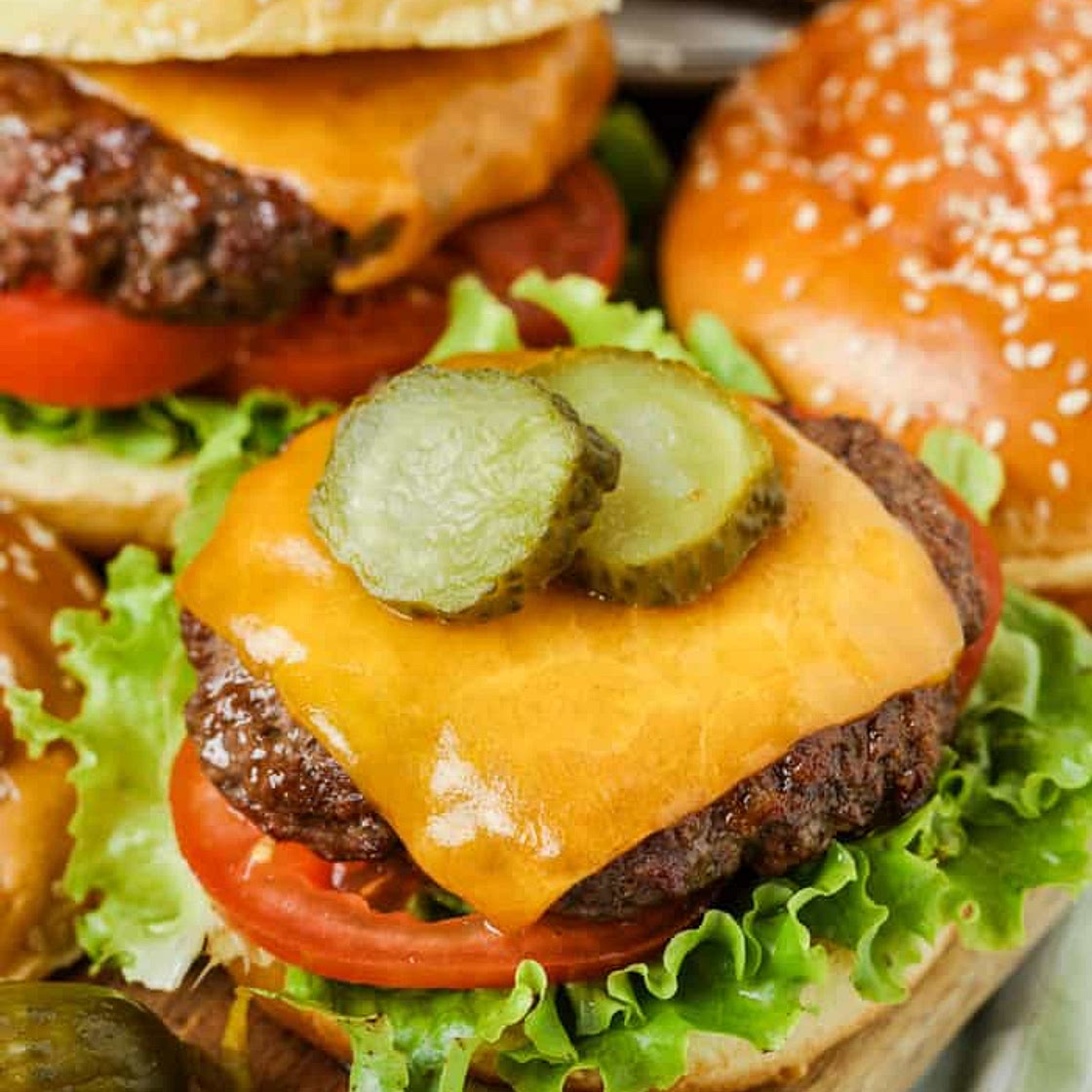 Air Fryer Hamburgers