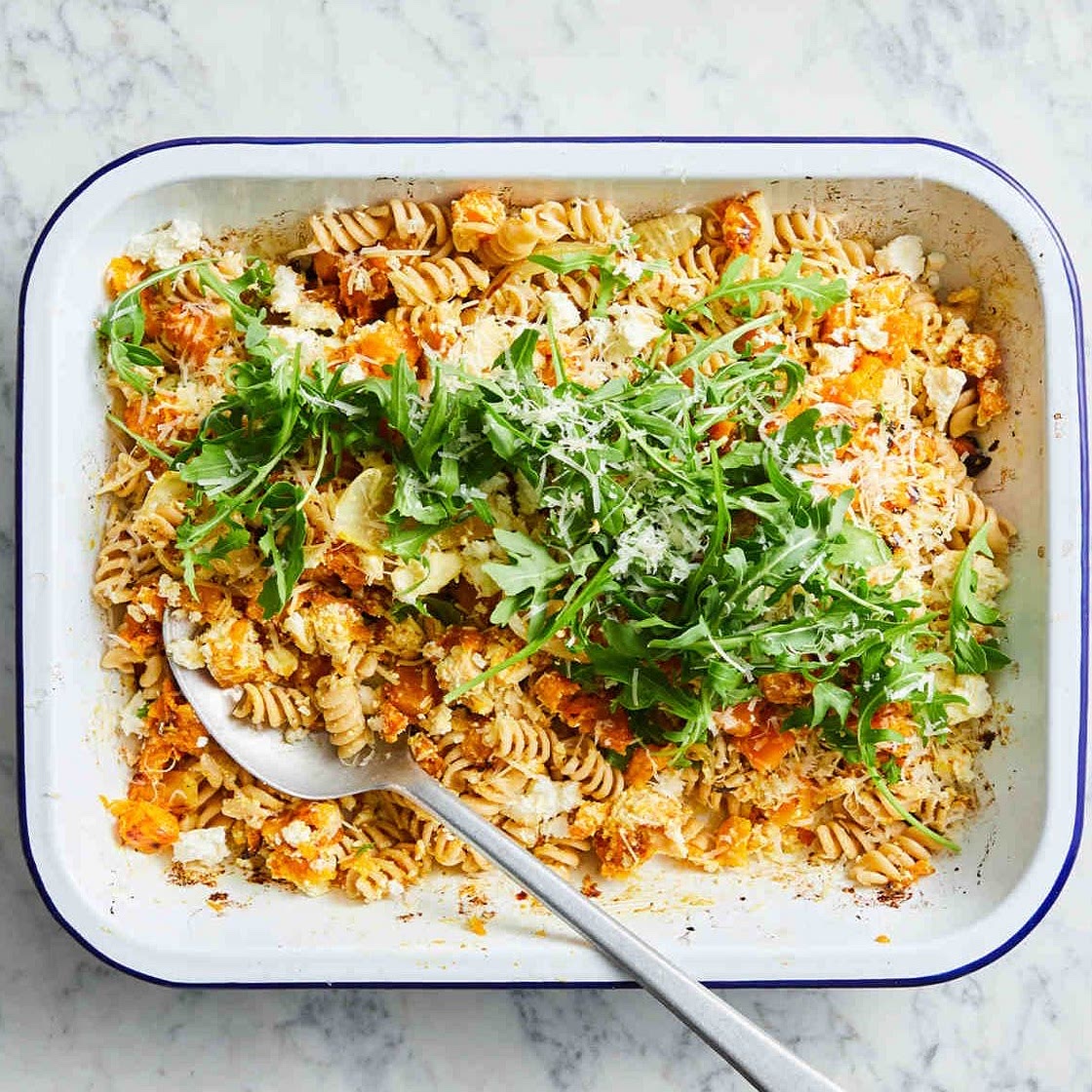 Healthier Baked Ricotta & Pumpkin Pasta