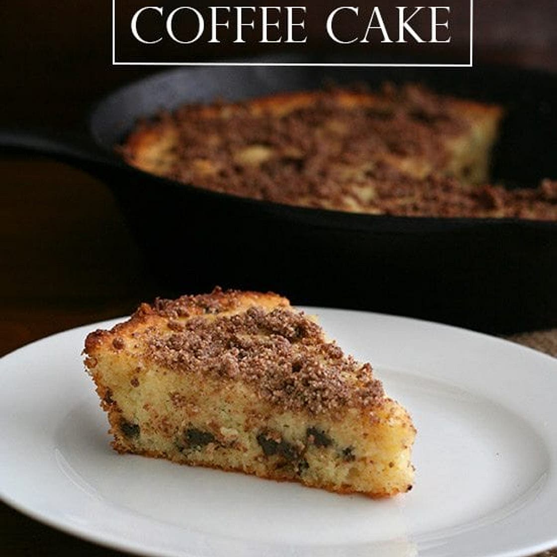 Skillet Chocolate Chip Coffee Cake