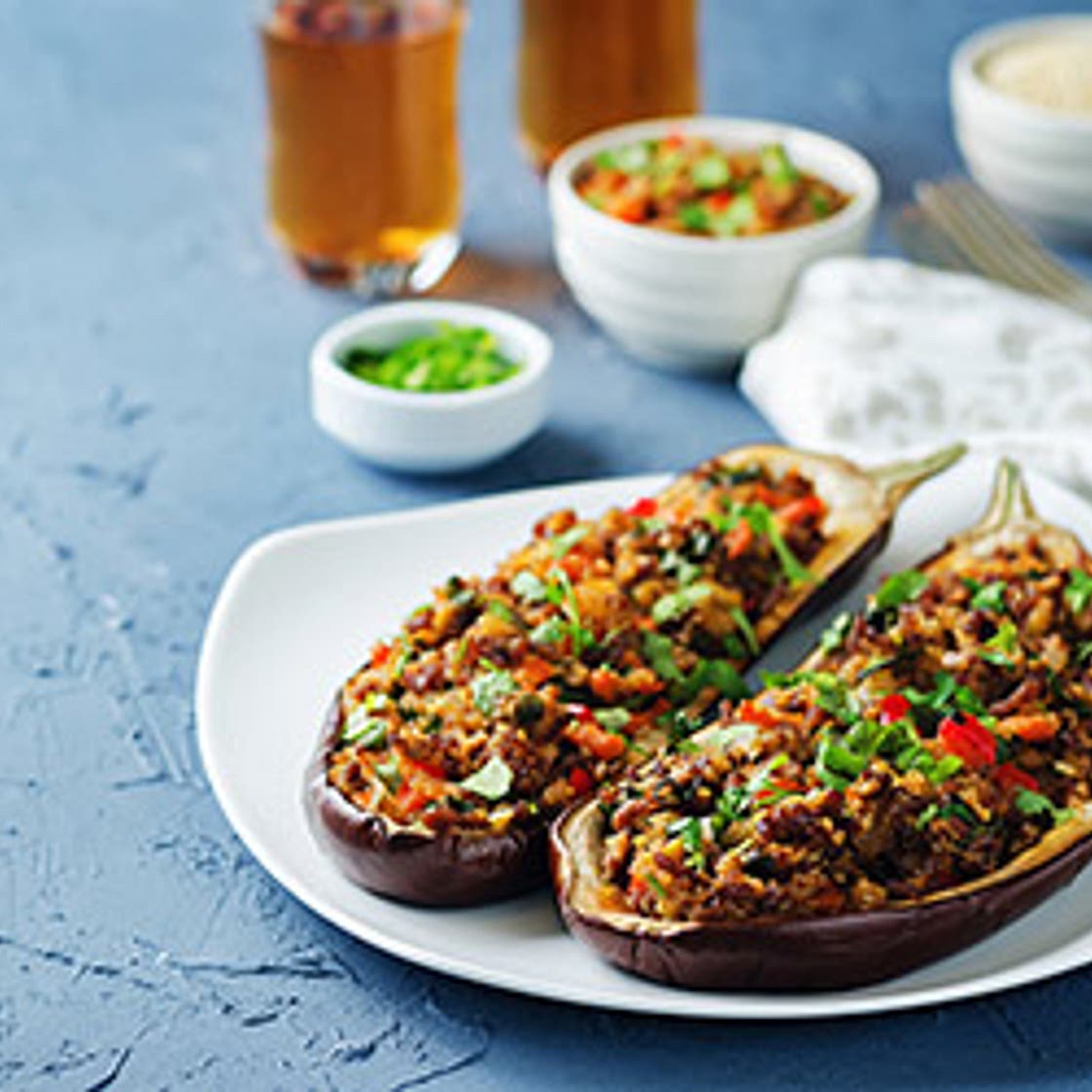 Vegan Stuffed Eggplants